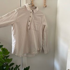 Madewell long sleeve button down collared shirt size small SUPER SOFT